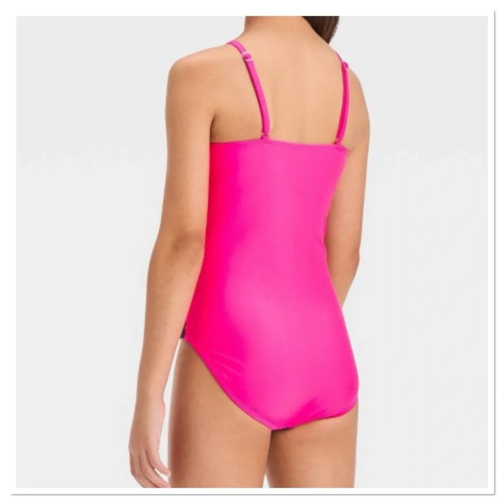 Girls Tropical Ombre Abstract Swimsuit Art Class